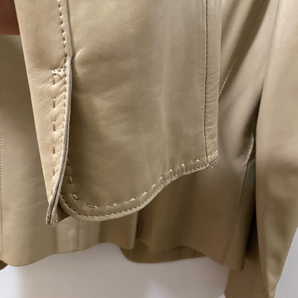 Elie Tahari Leather Jacket - Picture 2 of 8